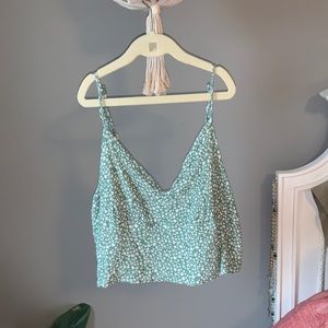 american eagle floral tank top